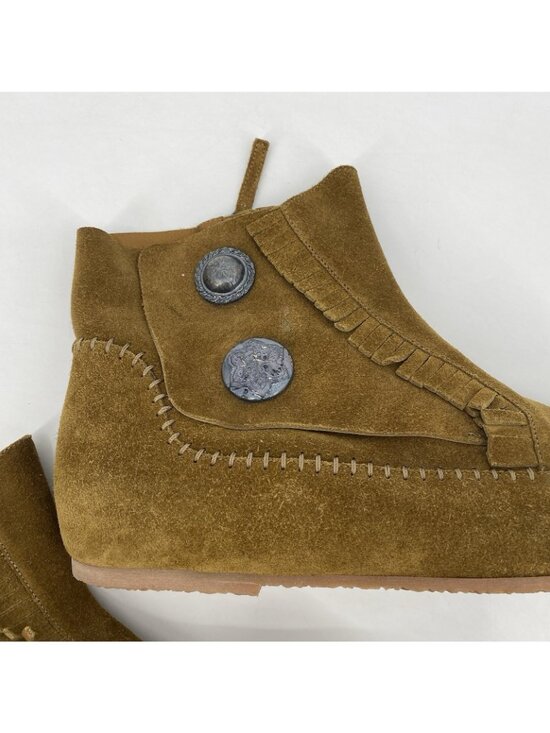 Giuseppe Zanotti Homme Men\'s US 13 IT 46 Tan Brown Suede Leather Moccasin Boots main image 10